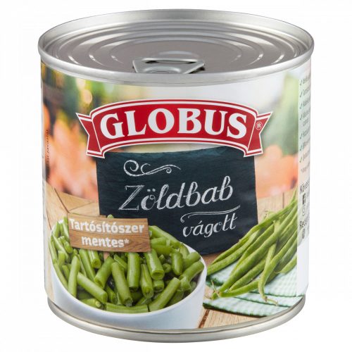 GLOBUS KONZERV Zöldbab vágott 400g/225g