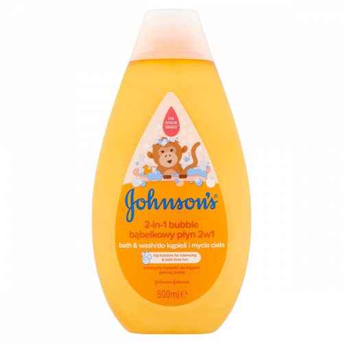 JOHNSON'S® 2 az 1-ben buborékos fürdető és tusfürdő gyermekeknek 500 ml