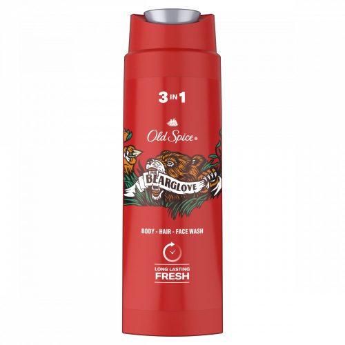 Old Spice Bearglove Tusfürdő És Sampon Férfiaknak 250ml, 3az1-ben