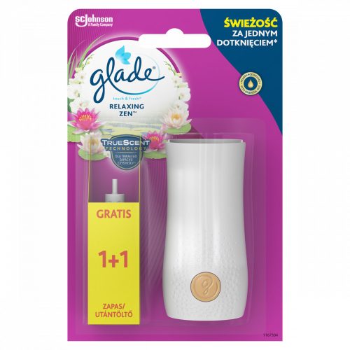 Glade Touch & Fresh Relaxing Zen koncentrált aeroszolos légfrissítő készülék 2 x 10 ml