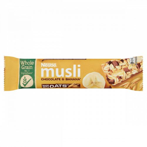 Nestlé Musli tejcsokoládés-banános müzliszelet reggelihez 35 g