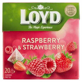   Loyd aromatizált filteres gyümölcstea málna és eper ízesítéssel 20 filter 40 g