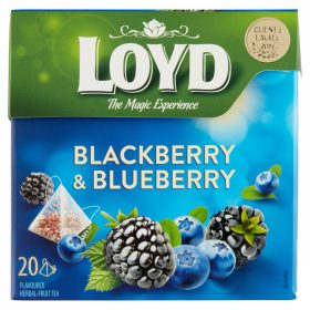   Loyd aromatizált filteres gyümölcstea fekete áfonya és szeder ízesítéssel 20 filter 40 g