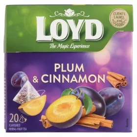   Loyd aromatizált, szilva és fahéj ízű gyümölcstea 20 filter 40 g