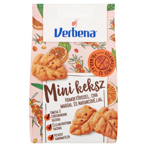 Verbena keksz narancs-homoktövis 90g