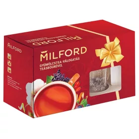 Milford Díszdoboz 3 gyümölcstea és 1 bögre 20x2,5g