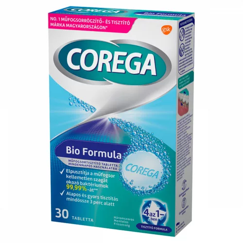 Corega Bio Formula műfogsortisztító tabletta 30db