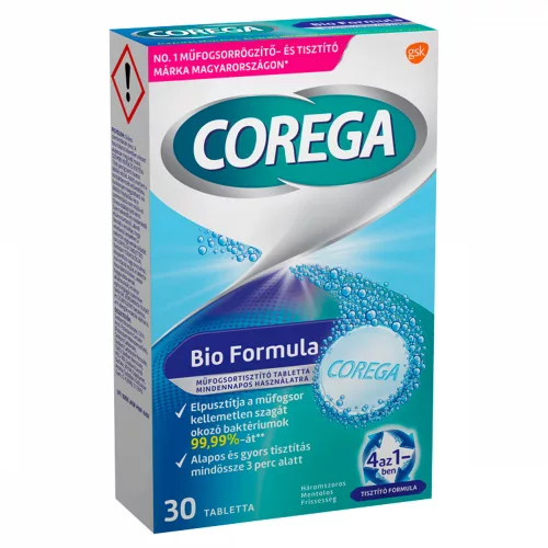 Corega Bio Formula műfogsortisztító tabletta 30db