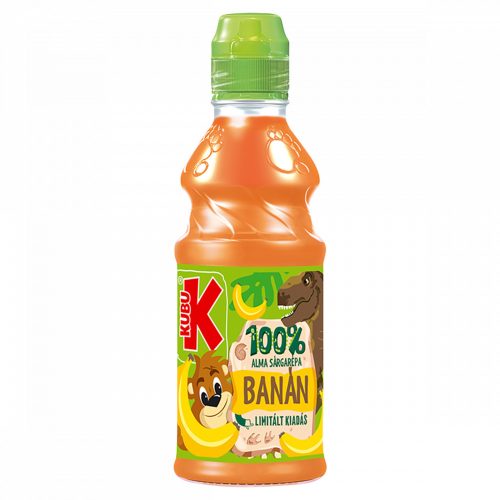 Kubu 100% alma-sárgarépa-banán és zöldséglé 300 ml