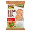 RiceUp! Eat Smart teljes kiőrlésű barna rizs chips pizza ízesítéssel 60 g