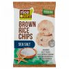 RiceUp! Eat Smart teljes kiőrlésű barna rizs chips tengeri sóval 60 g