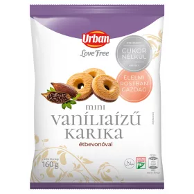 Urbán Mini vaníliás karika (hozz.cuk.nélkül) 160g