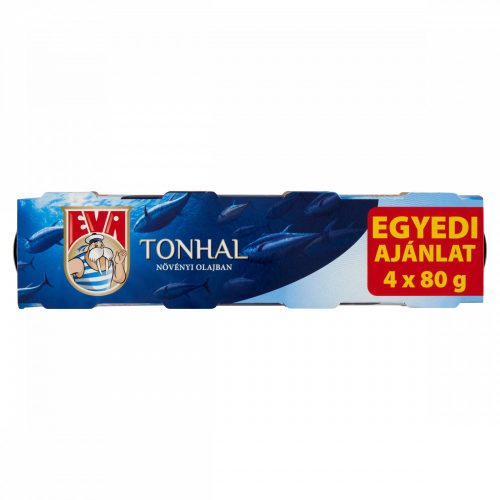 Eva tonhal növényi olajban 4 x 80 g (320 g)