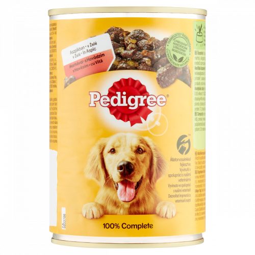 Pedigree teljes értékű nedves eledel felnőtt kutyák részére marhával aszpikban 400 g