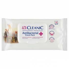 Cleanic Frissítő törlőkedő anti.travel 40db