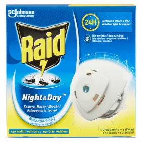   Raid Night&Day elekt.légy-és szúnyogirtó korong kész.+1utt.