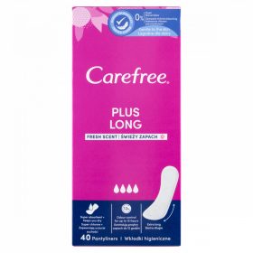 Carefree tisztasági betét Plus Long Fresh 40db