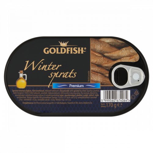 Goldfish sprotni növényi olajban, füst ízesítéssel 170 g