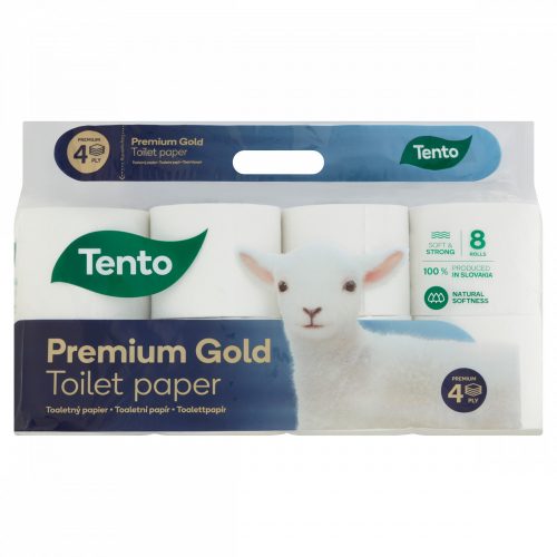 Tento Premium Gold toalettpapír 4 rétegű 8 tekercs