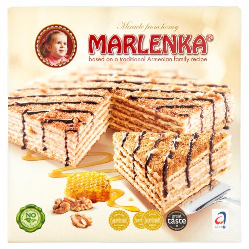 Marlenka mézes torta dióval 800 g