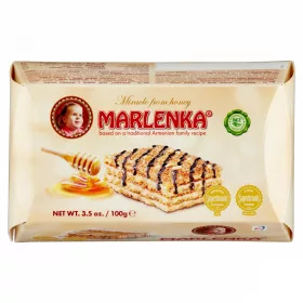 Marlenka mézes diós torta 100g