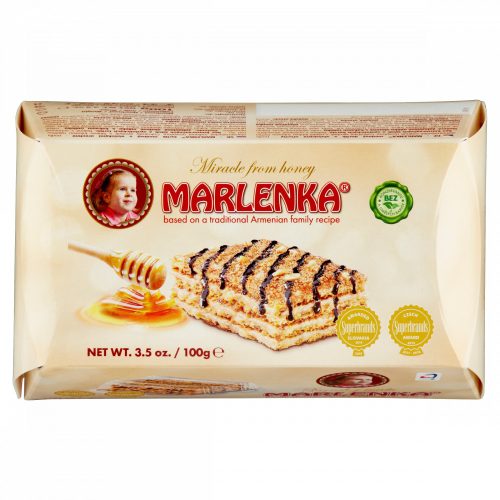 Marlenka mézes torta dióval 100 g