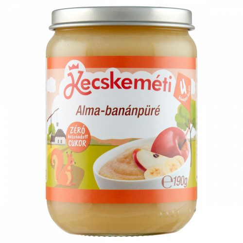 Kecskeméti alma-banánpüré bébidesszert 4 hónapos kortól 190 g