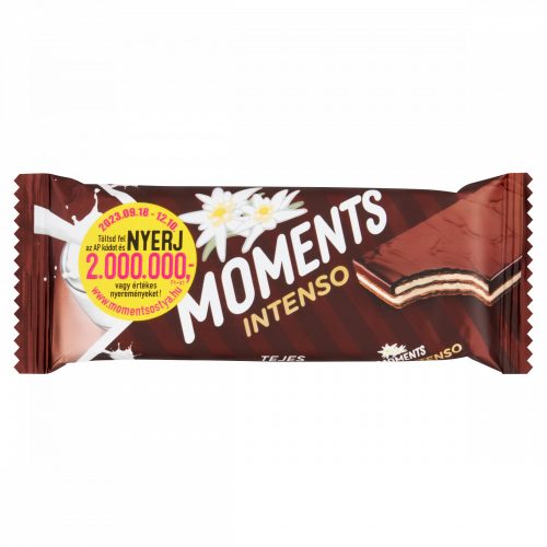 Moments Intenso tejes krémmel töltött kakaós ostyaszelet kakaós bevonómasszában 40 g