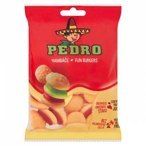 Pedro Fun Burgers gyümölcsös ízű gumicukor 80 g