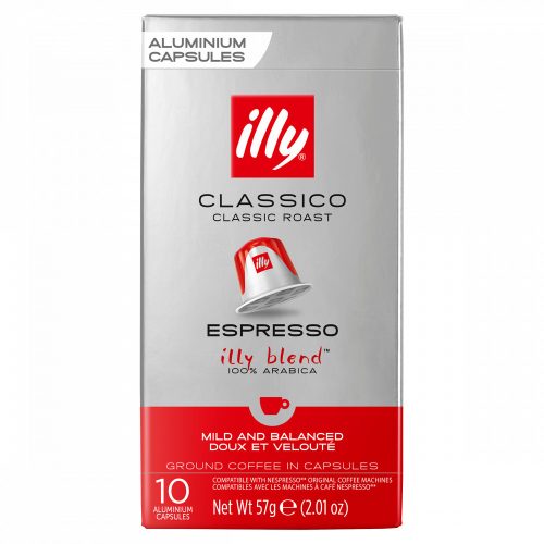 Illy Espresso Classico őrölt-pörkölt kávé kapszulában 10 db 57 g