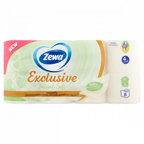 Zewa Exclusive Natural Soft toalettpapír 4 rétegű 8 tekercs