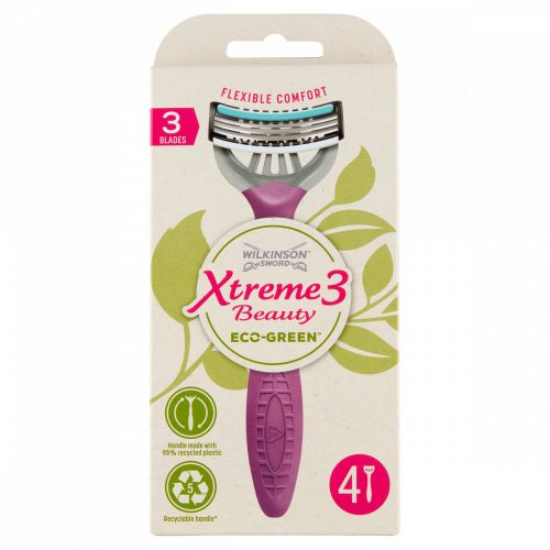 Wilkinson Sword Xtreme3 Beauty Eco-Green 3 pengés eldobható borotva 4 db