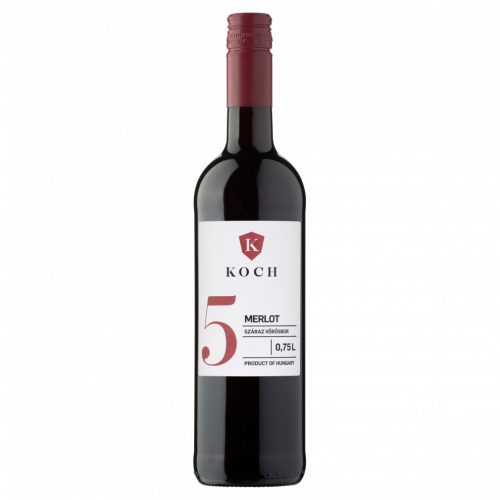 Koch Szekszárdi Merlot száraz vörösbor 13,5% 0,75 l