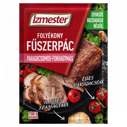 Ízmester paradicsomos-fokhagymás folyékony fűszerpác 80 ml