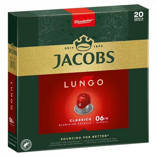 Jacobs NCC Lungo 6 classico kapszula 20db 104g