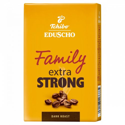 Tchibo Eduscho Family Extra Strong Dark Roast őrölt, pörkölt kávé 250 g