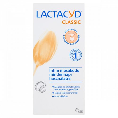 Lactacyd Classic intim mosakodó mindennapi használatra 200 ml