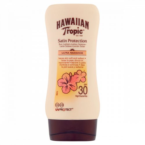 Hawaiian Tropic Satin Protection magas fényvédelmet biztosító naptej SPF30 180 ml