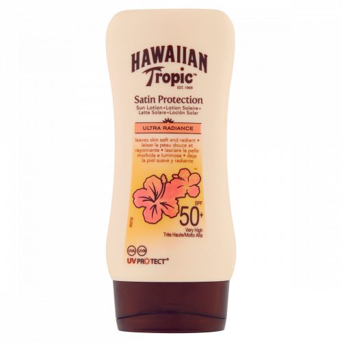 Hawaiian Tropic Satin Protection magas fényvédelmet biztosító naptej SPF50+ 180 ml