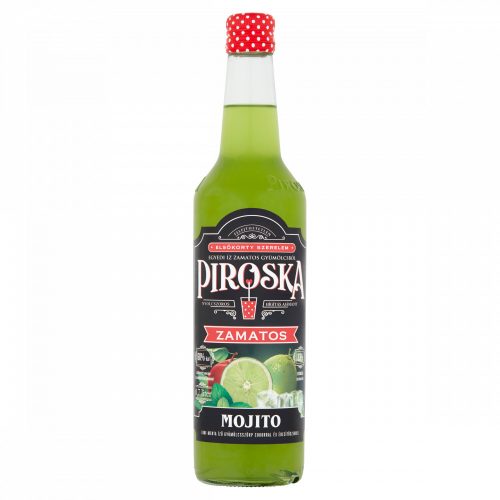 Piroska Mojito lime-menta ízű gyümölcsszörp cukorral és édesítőszerekkel 0,7 l