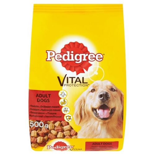 PEDIGREE száraz 500g Marha-Baromfi MEDIUM /16/