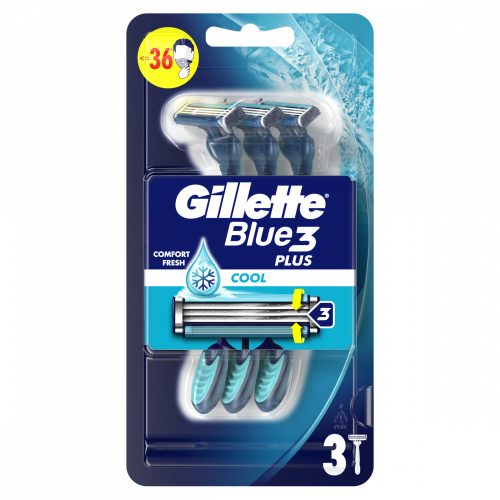 Gillette Blue3 Plus Cool, Eldobható Borotva Férfiaknak,  Darabos Kiszerelés