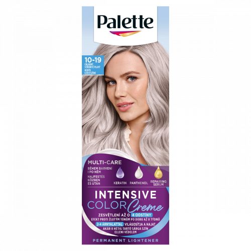 Palette Intensive Color Creme tartós hajfesték 10-19 Hűvös ezüstszőke