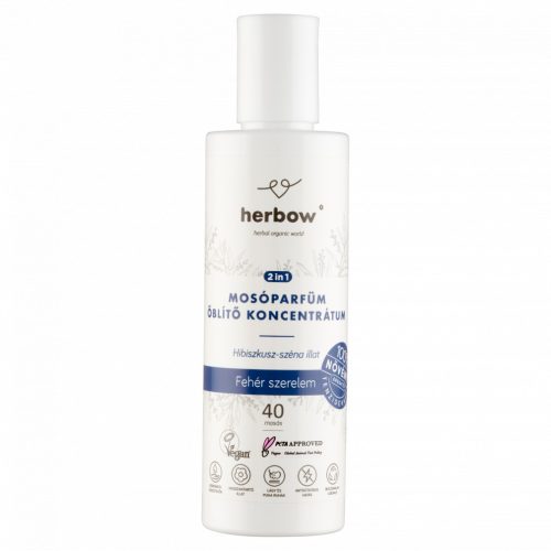 Herbow 2in1 Fehér Szerelem mosóparfüm öblítő koncentrátum 40 mosás 200 ml