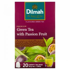   Dilmah Premium filteres zöld tea passiógyümölcs aromával, aromazáró csomagolásban 20 filter 30 g