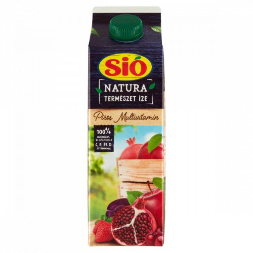 Sió Natura Piros Multivitamin 100% vegyes gyümölcs- és zöldséglé 1 l