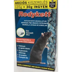 Rodykett Patkányírtó granulát 120g+30g K