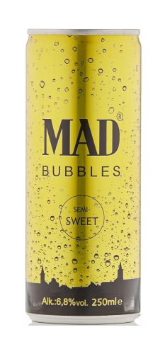 Mad Wine Bubbles Semi-Sweet 250ml CAN