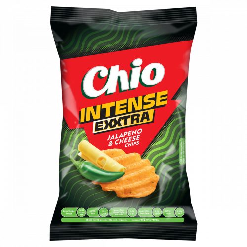 Chio Exxtra Intense sajt és jalapeño chilli ízű burgonyachips 55 g