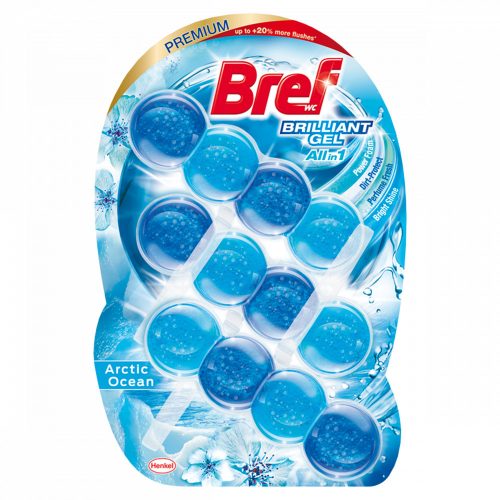 Bref Brilliant Gel Arctic Ocean WC frissítő 3 x 42 g